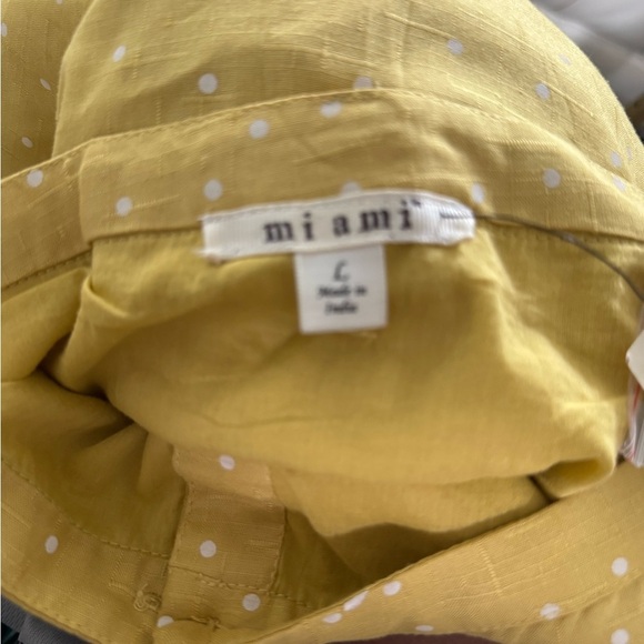 Francesca's Collections Mustard Polka Dot Mini Skirt - Picture 7 of 7